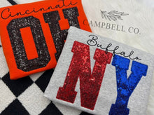 Load image into Gallery viewer, Embroidered Sequins Large Initial Shirts — ETA MID TO LATE DECEMBER