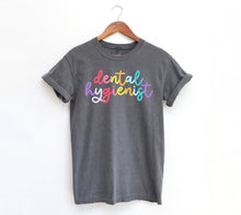 Load image into Gallery viewer, CUSTOM Title/Phrase/Occupation Rainbow Script Tee
