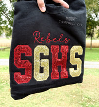 Load image into Gallery viewer, Embroidered Sequins Large Initial Shirts — ETA MID TO LATE DECEMBER