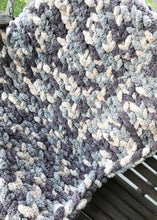 Load image into Gallery viewer, Silver Steel (dark grey, blue, and ivory)