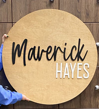 Load image into Gallery viewer, Custom Nursery Round