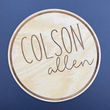 Load image into Gallery viewer, Baby Name Announcement Sign