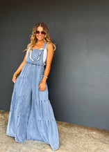 Load image into Gallery viewer, Boho &amp; Lace Denim Overalls — ETA EARLY MAY
