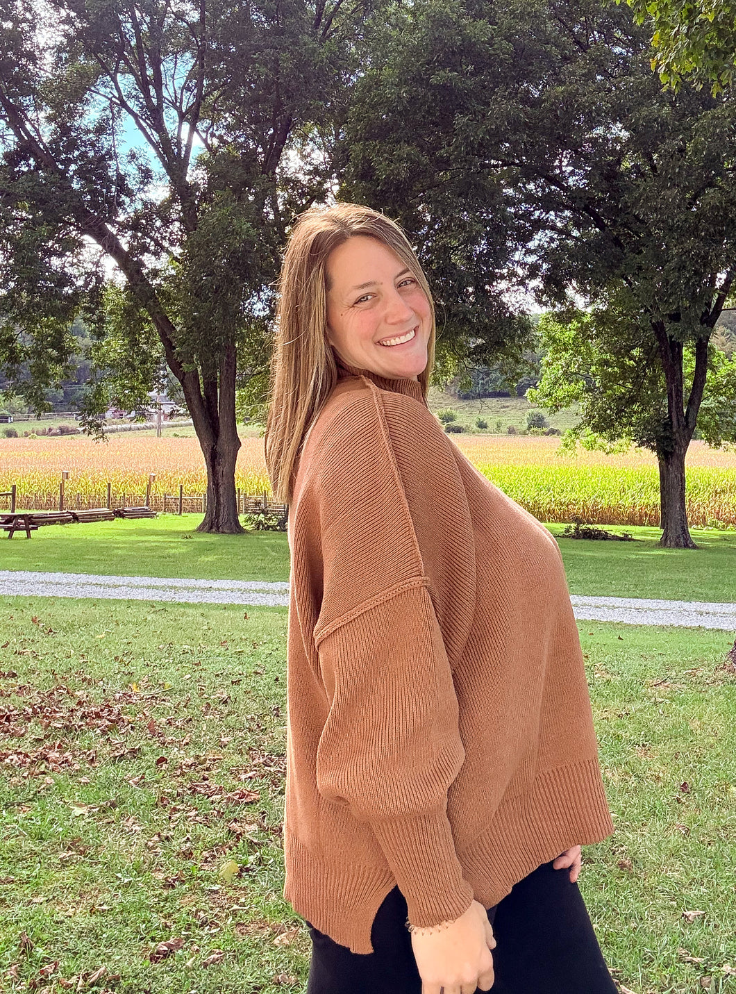 Sadie Oversized Split Sweater