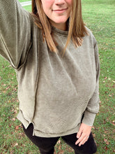Load image into Gallery viewer, Emily Exposed Seam Oversized Sweatshirt
