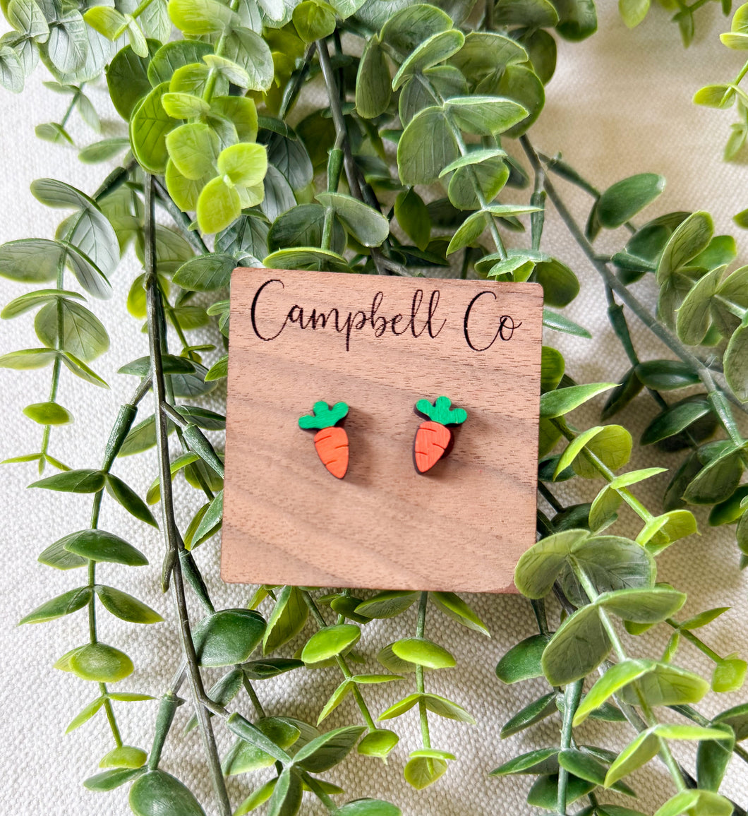 Carrot Stud Earrings