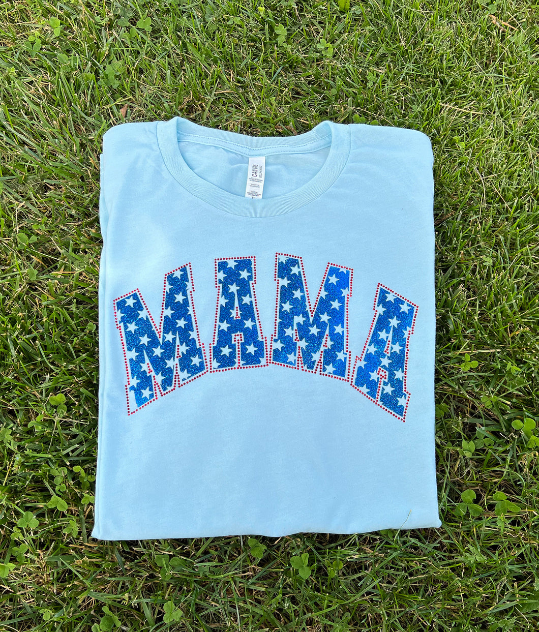 MAMA glitz patriotic tee