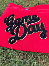 Load image into Gallery viewer, Sequins &amp; Chenille Patch Sweatshirt
