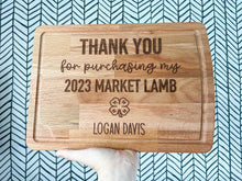 Load image into Gallery viewer, “Thank you” 4H cutting boards

