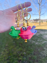 Load image into Gallery viewer, Hen on Nest Keychain
