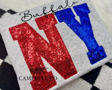 Load image into Gallery viewer, Embroidered Sequins Large Initial Shirts — ETA MID TO LATE DECEMBER
