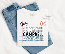 Load image into Gallery viewer, Personalized Teacher Tee
