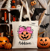 Load image into Gallery viewer, Trick or treat canvas bag
