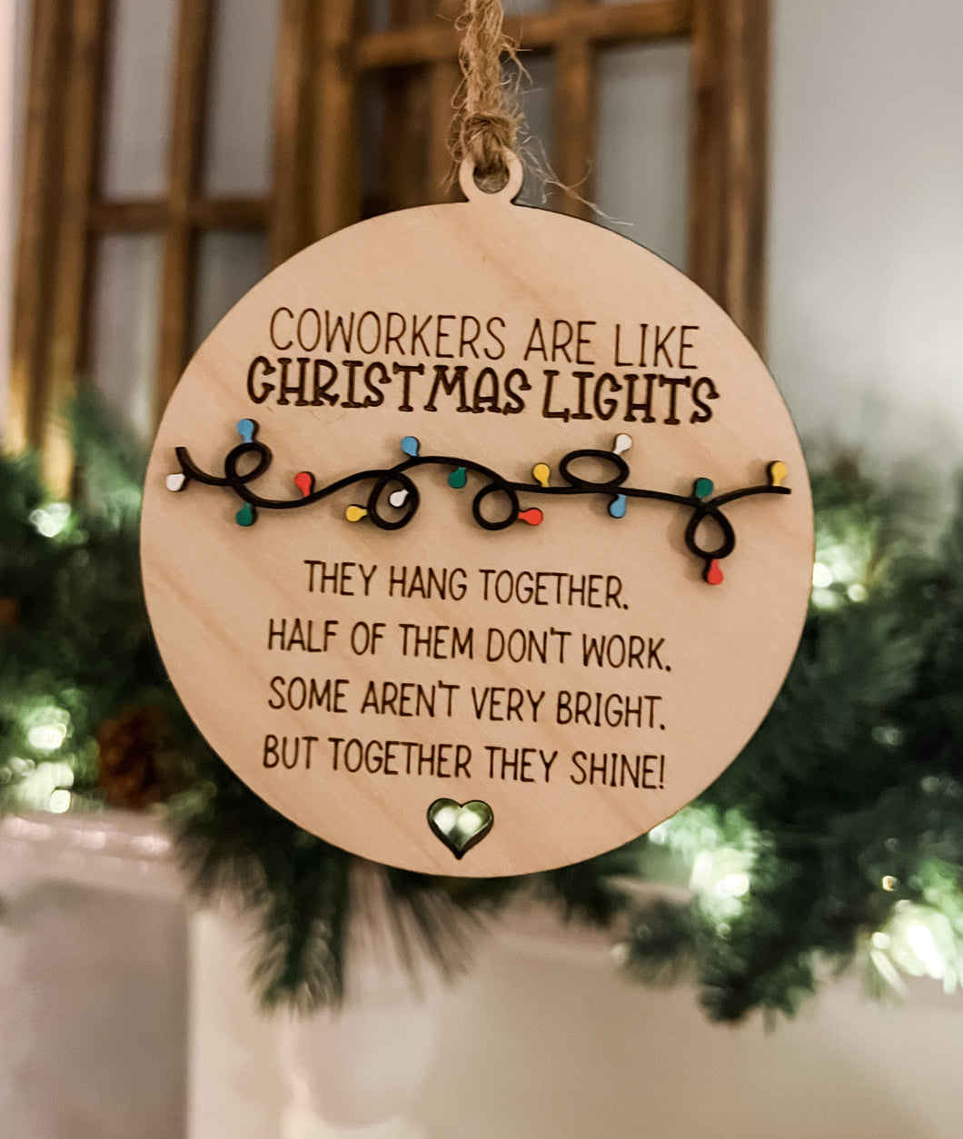 Coworker Christmas ornament
