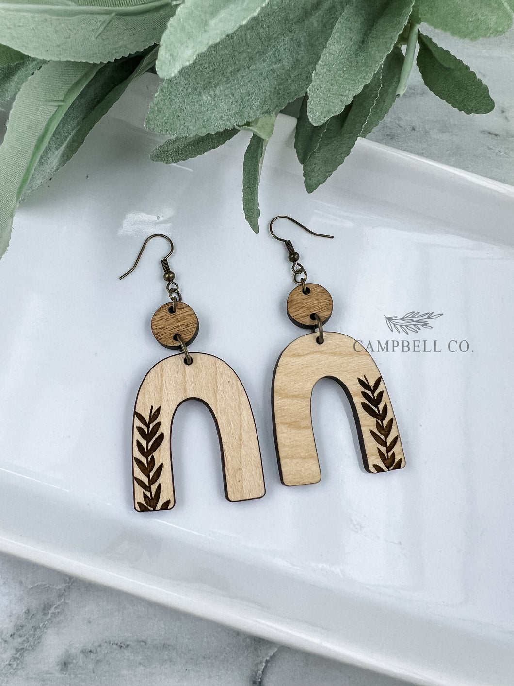 Arch Vine Dangle Earrings