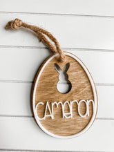 Load image into Gallery viewer, Wood &amp; Acrylic Easter Basket Tag
