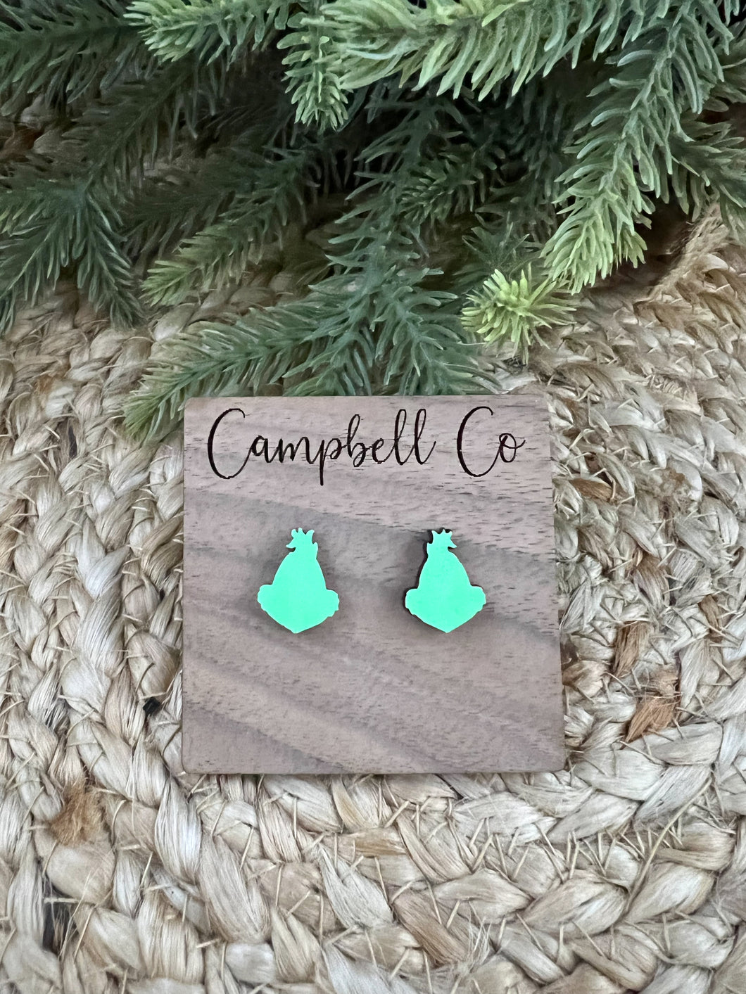 Mr. Green Man Earrings