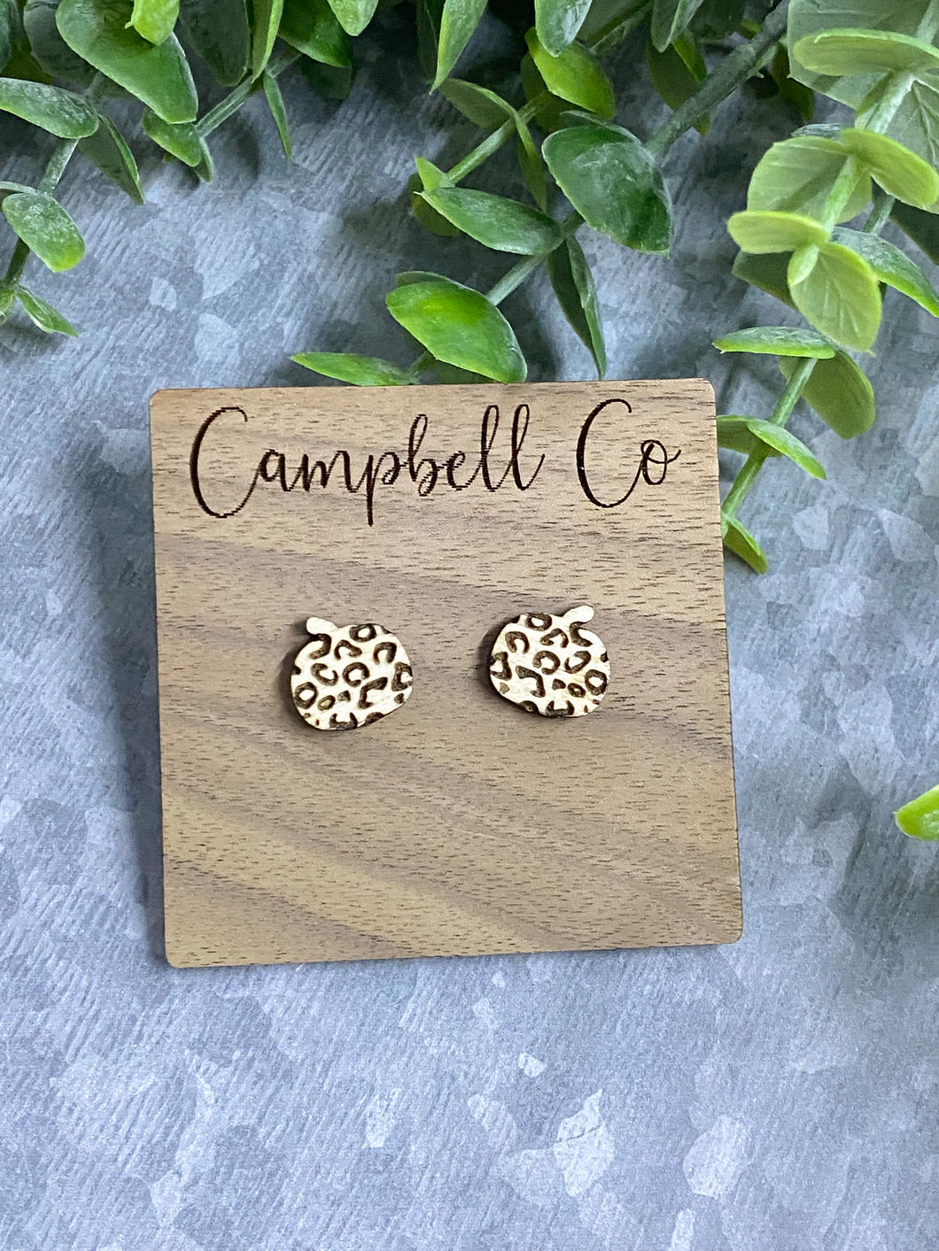 Cheetah Pumpkin studs