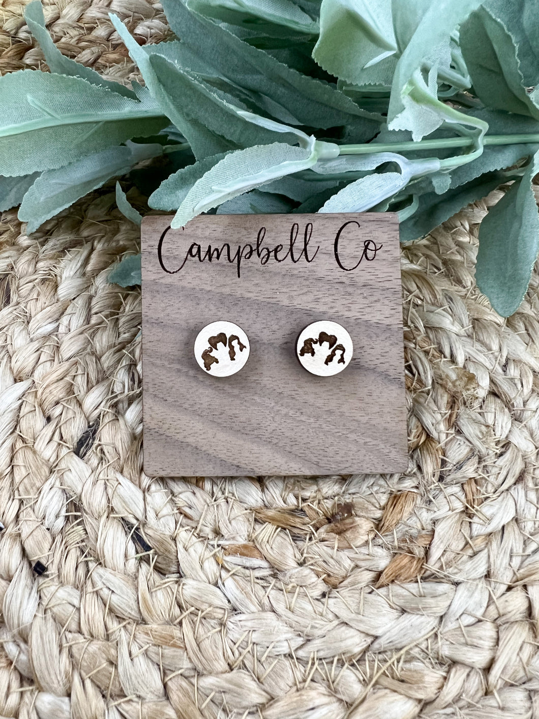 Three Sisters Stud Earrings